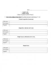 English Worksheet: Verb exercises (Simple, progressive and future) (sec. 4)