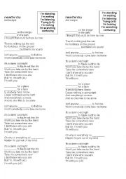 English Worksheet: Im with you