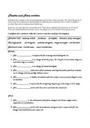 English Worksheet: Movie Theatre workers