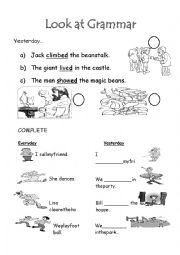 English Worksheet: Past Simple Worksheet regular verbs