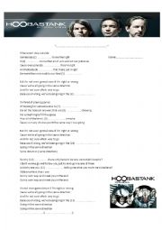 English Worksheet: Hoobastank-Same Direction