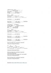 English Worksheet: Lyrics-upper intermediate-DIDO