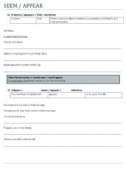 English Worksheet: advanced grammar - Distancing