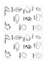 English Worksheet: Color Worksheet