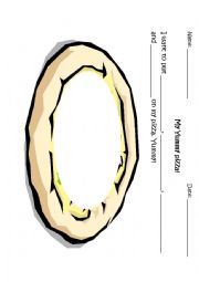 English Worksheet: My Yummy Pizza