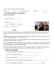 English Worksheet: titanic the film evaluation