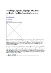 English Worksheet: teaching-english-language