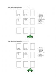 English Worksheet: GIVING DIRECTIONS