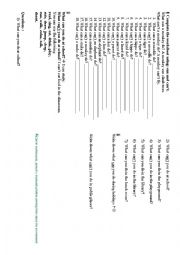 English Worksheet: can and cant; vocabulary:animals and places