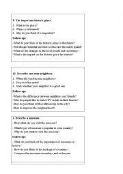 English Worksheet: IELTS Speaking Topics