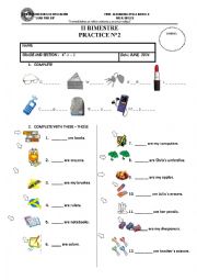 English Worksheet: demostrative practice