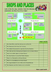 English Worksheet: Shops and Places:9