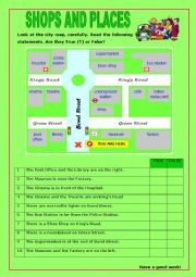 English Worksheet: Shops and Places:10