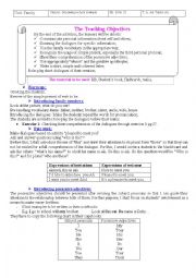English Worksheet: family unit lesson planning according to 