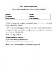 English Worksheet: Brain fingerprinting