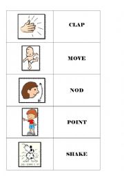 English Worksheet: A memory game