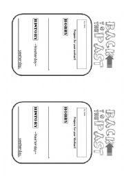 English Worksheet: Back to the PAST!