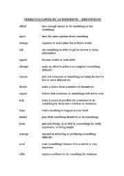 English Worksheet: Verbs followed by an infinitive