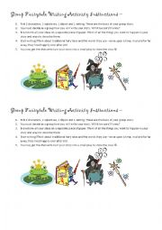 English Worksheet: Group Fairytale Writing