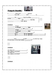 English Worksheet: Pompeii - Bastille