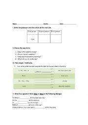 English Worksheet: Past Simple
