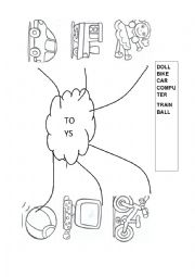 English Worksheet: Mind map - Toys