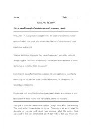 English Worksheet: Sideways Stories From Wayside School chapter 1 activity