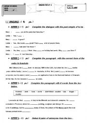 English Worksheet: Test