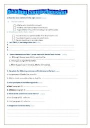 English Worksheet: full-term test 2 1st form (March 2014) 