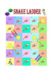 English Worksheet: Snake Ladder (Animal)