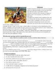 English Worksheet: Redskins