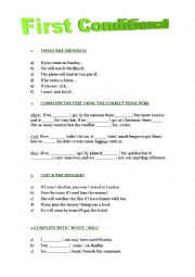 English Worksheet: First Conditional