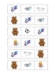 English Worksheet: Toys Bingo