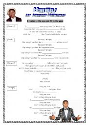 English Worksheet: Pharell Williams - Happy