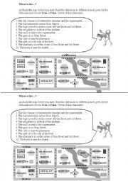 English Worksheet: Describing position