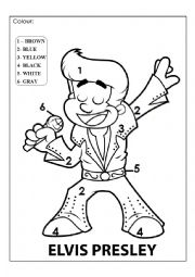 Colour the elvis