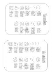 English Worksheet: numbers