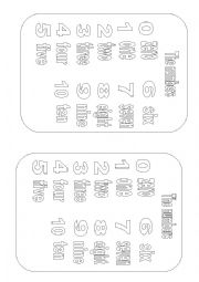 English Worksheet: numbers