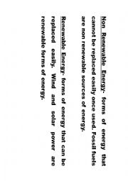 English Worksheet: ENERGY