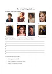 English Worksheet: The Perks of Being a Wallflower