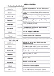 English Worksheet: Describing Personalities