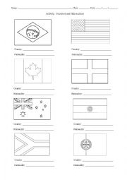 English Worksheet: Countries and Nationalities