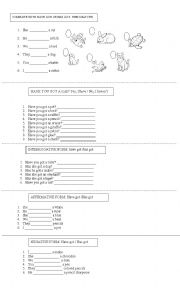 English Worksheet: HAVE GOT /HAS GOT