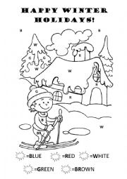 English Worksheet: Happy winter holidays!