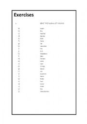 English Worksheet: Plural of nouns