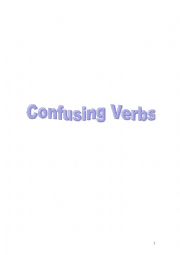 confusing verbs