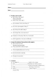 English Worksheet: Past Simple 2