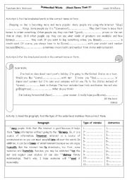 English Worksheet: REMEDIALWORK (end of term test 2)