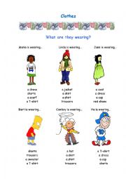 English Worksheet: Clothes