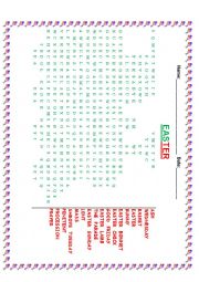 English Worksheet: EASTER